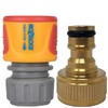 Simply Products 3/4" Brass Tap Adaptor Fitting with Hozelock Quick