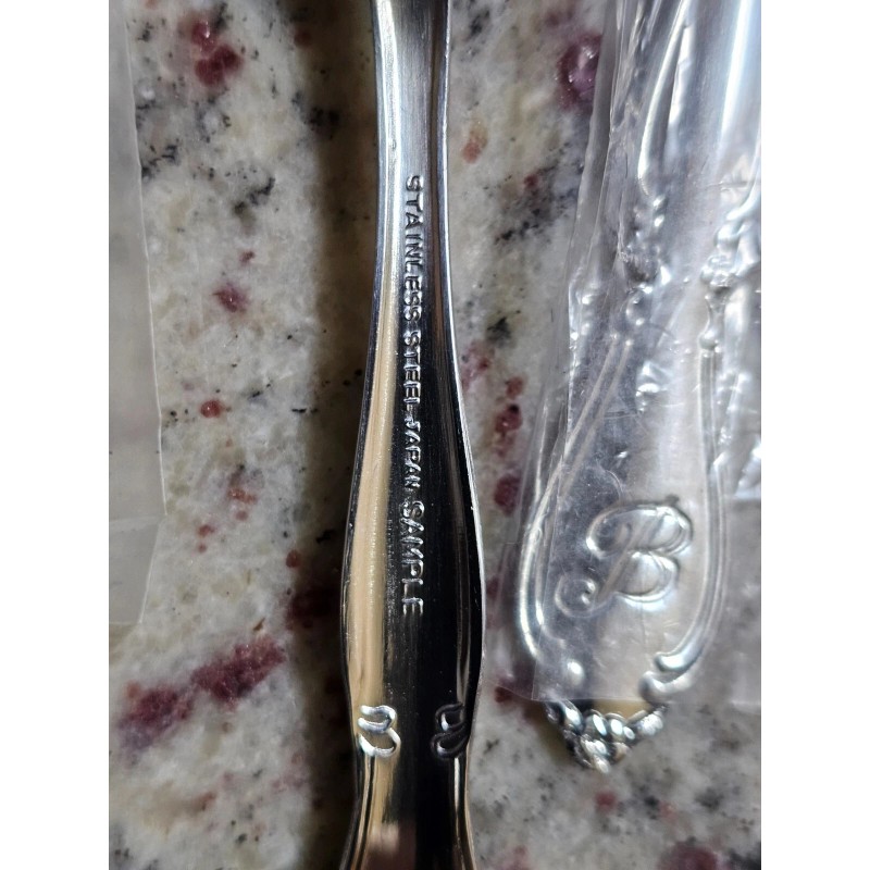 Customcraft New CUSTOMCRAFT Stainless Sample Flatware Spoons Monogram "B” Lot