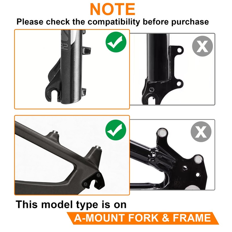 RUTU Disc Brake Caliper Mount Adapter PM for Front 203mm