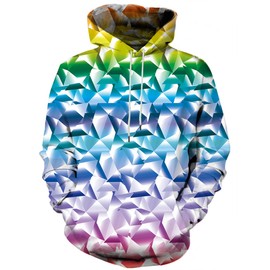 YAJOOEY Hoodies for Men Women Graphic Printed Cool Hooded Sweatshirts for Youth, Small