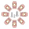 HSEAMALL Pack of 115 Metal Nuts Thread Cip Nut M4
