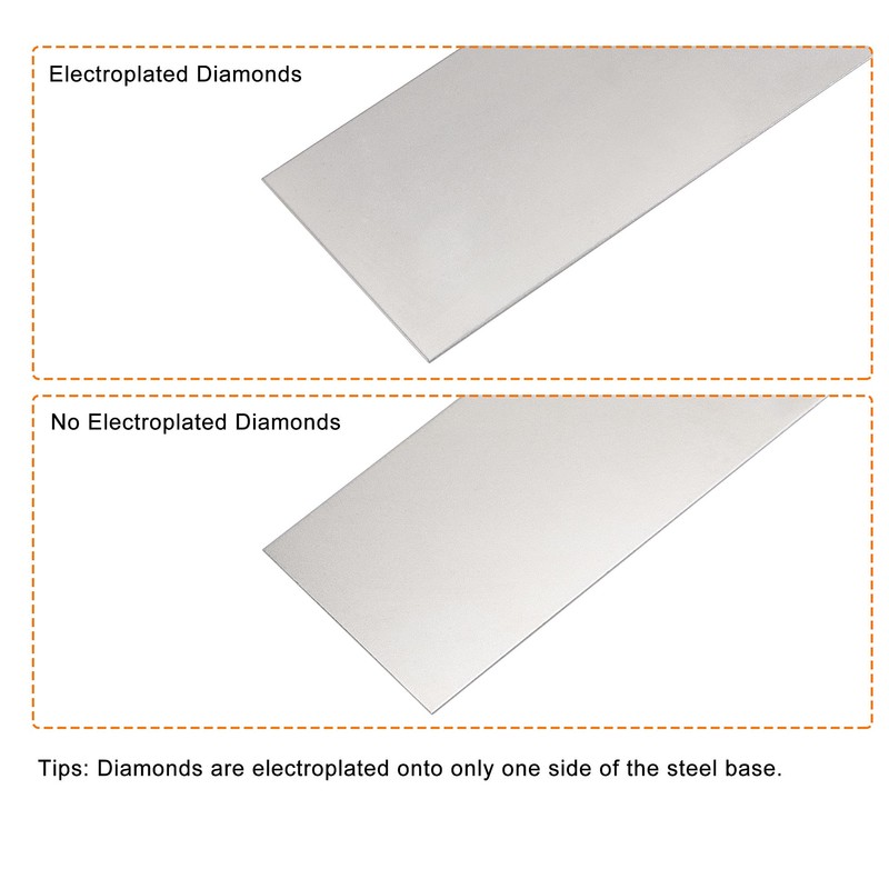 sourcing map Diamond Whetstone Sharpening Stone, 170mm x 75mm 1200