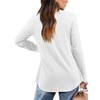 Amoretu Womens Round Neck Tunic Tops Fall Basic Long Sleeve