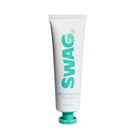 SWAG Herbal Whitening Toothpaste, Bad Breath Care, Super Mint, Xylitol Blend, 3.5 oz (100 g)