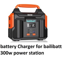 coming data 🔥ac adapter battery Charger For Bailibatt 300w portable power station