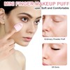 6Pcs Mini Powder Puff, Soft Finger Makeup Puff Mini Makeup