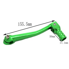 Asbmatole Kickstart Kick Start,Aluminum 2" Folding Gear Shifter Shift Lever for Honda XR50 CRF50 XR CRF 50cc 70cc 90cc 110cc 125cc Dirt Pit Bike(Green)