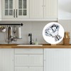 4 Pack Crystal Cabinet Knobs with Screws, 40mm Diamond Cut