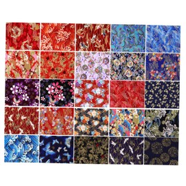 Gadpiparty 25 Sheets DIY Printed Patchwork Floral Cotton Fabric Bundle for Handmade Quilting Projects Soft Skin Friendly Material for Cushion Covers Dolls and More