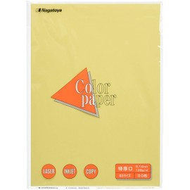 Nagatoya Shoten Color Paper Na-4403 B5 Extra Thick Opening, 50 Sheets Cream