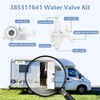 385311641 RV Boat Camper Toilet Water Valve Kit for Dometic