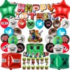 Huangzd 50 Pezzi Kit Compleanno Pixe Bambini, Palloncini Decorazioni