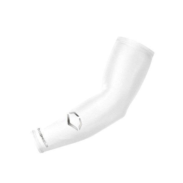 EvoShield Adult Solid Compression Arm Sleeve - Team White, Large/X-Large