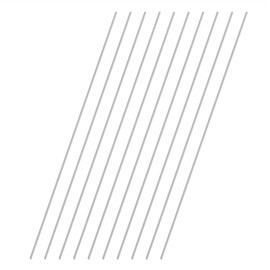 VictorsHome 1mm x 300mm Aluminum Rods, Round Solid Shaft Lathe Bar for DIY Crafts RC Aircraft Model Car 10pcs