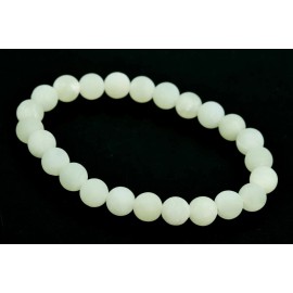8MM Matte New Jade Bracelet Grade AAA Natural Round Gemstone Beads 7.5"