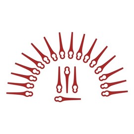 20 plastic blades/replacement blades/cutting plates/blades suitable for cordless grass trimmer Gardenline GLART 18 Li by Aldi/Hofer