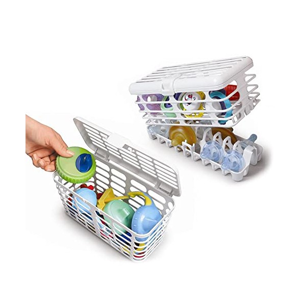 Prince Lionheart Infant & Toddler Dishwasher Basket | Cleaning & Sanitising Feeding Accessories | Large Capacity | BPA, Phthalate, PVC, Latex & Lead Free
