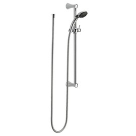 Delta Faucet 2-Spray Slide Bar Hand Held Shower with Hose, Chrome 57011, 0.5