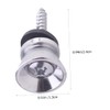 Kisangel 2pcs Metal Guitar Strap Lock Buttons Durable Pin Locks