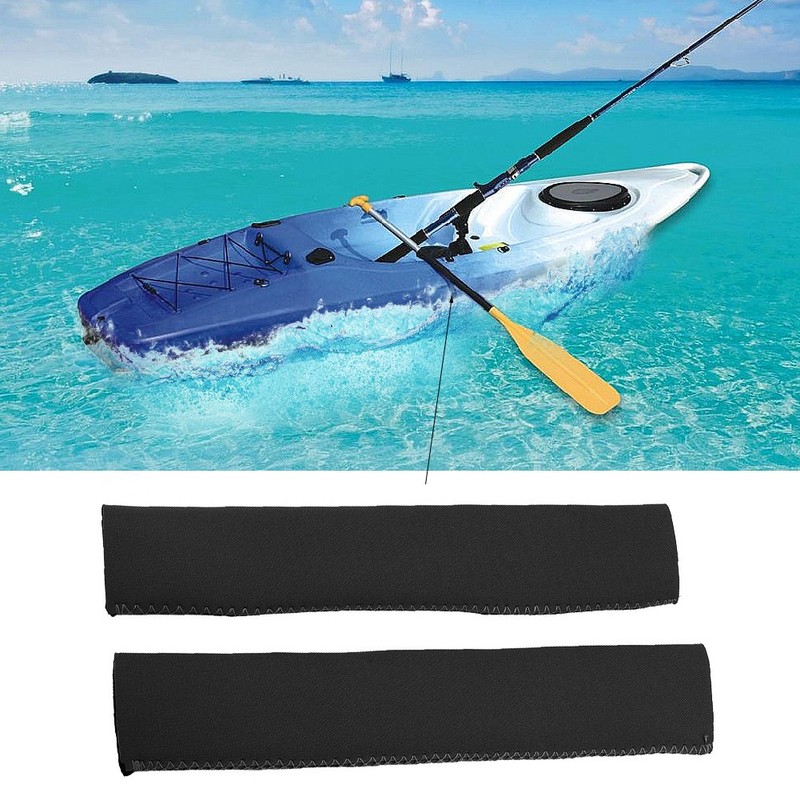Neoprene Soft Antiskid Protective Paddle Grips for Efficient Paddling (Black)