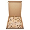 SKIR'CO (Pack of 50) Wooden Dowels 8x28mm Grooved Wood Dowels