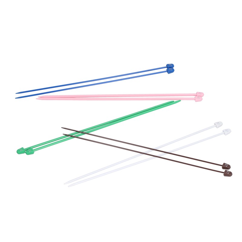 20Pcs Knitting Needles Multicolour Portable 26cm Sweater Needle Plastic Weaving
