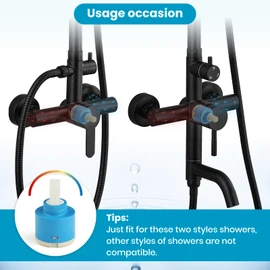 gotonovo 35MM Shower Cartridge Assembly Replacement Fits for gotonovo Select Monitor Valves for Outdoor Shower Fixture