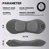 Dyhodu 3-in-1 Electric Back Massager Pillow, Rechargeable Lumbar Support Cushion