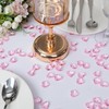 ElE&GANT 1LB(Approx 225Pcs) Pink Acrylic Heart For Table Scatter Decoration