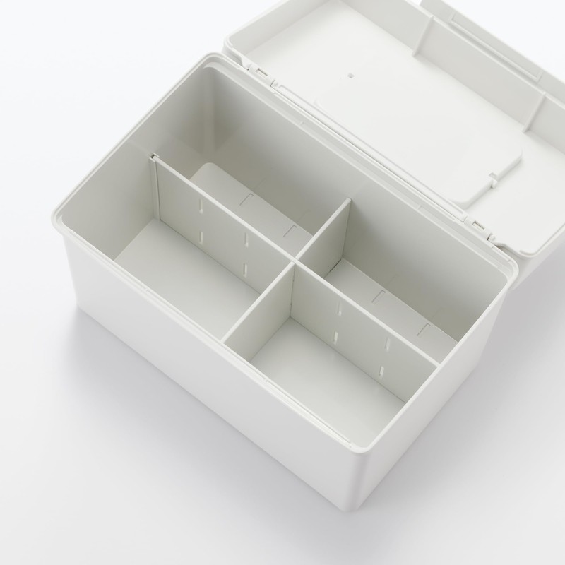 無印良品 ポリプロピレン 救急箱 ホワイトグレー KG0WYA4S
