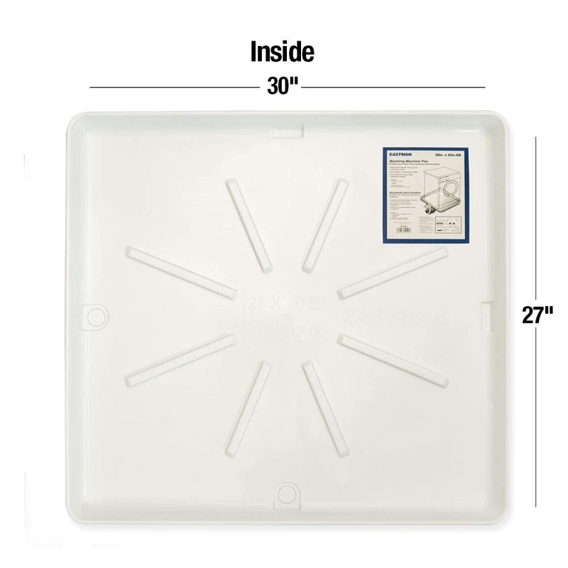 Eastman Washing Machine Drain Pan, 30 Inch x 32 Inch