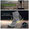 FLYRUN Men's Athletic Ankle Quarter Socks Men Comfort Cushion Moisture
