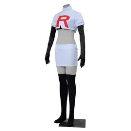 Jesse Adult Costume, Team Rocket Costume, Anime Costume, Cosplay Costume (XXL, Jesse Women)