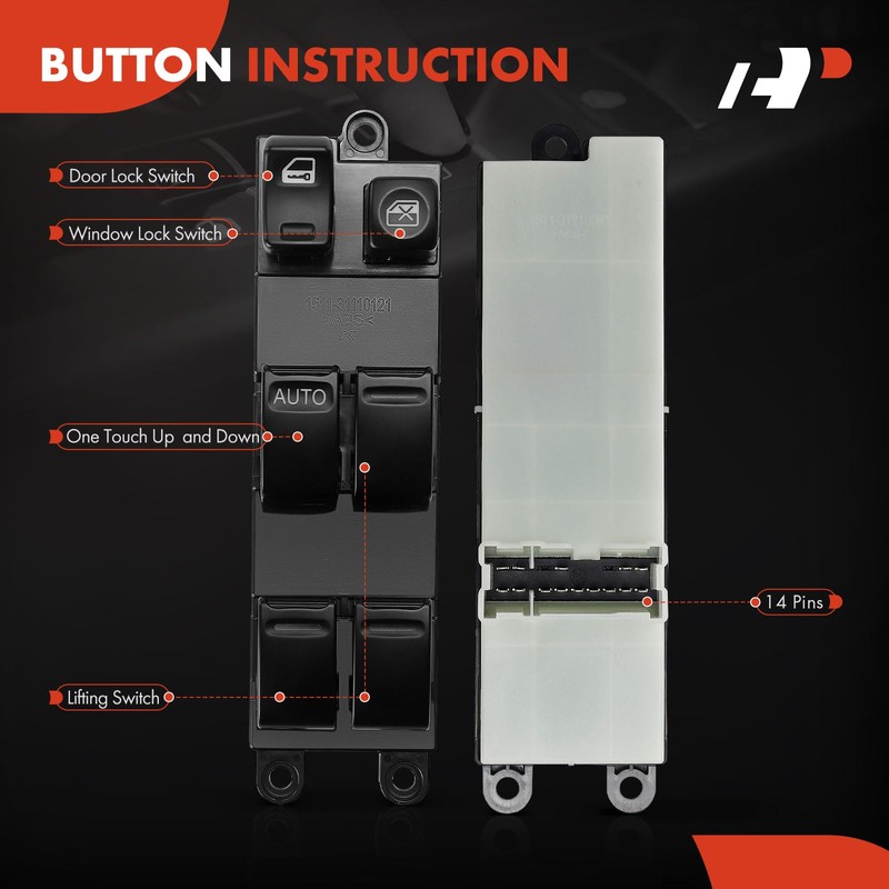 A-Premium Master Power Window Switch Compatible with Nissan Sentra 2004