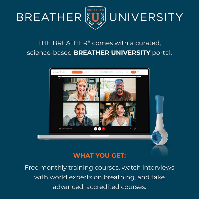 THE BREATHER │ Natural Breathing Exerciser Trainer For Drug-Free Respiratory