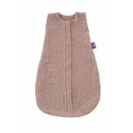 TRÄUMELAND – Baby Summer Sleeping Bag in Chestnut 0.5 TOG, lightweight, breathable muslin sleeping bag for warm summer nights, Oeko-Tex 100 certified, non-toxic and skin-friendly
