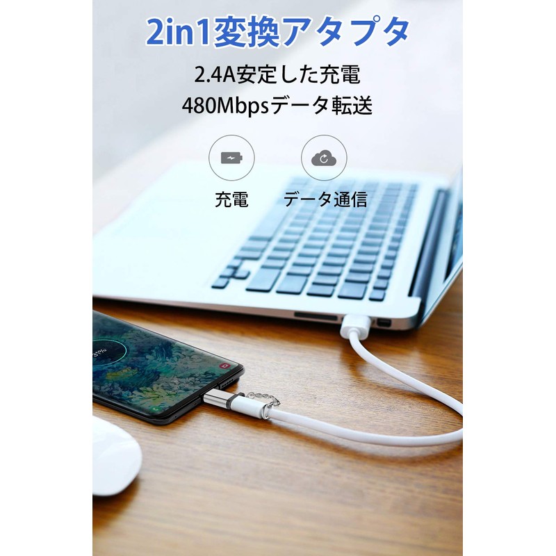 USB Type C Converter Adapter, Micro USB to Type C