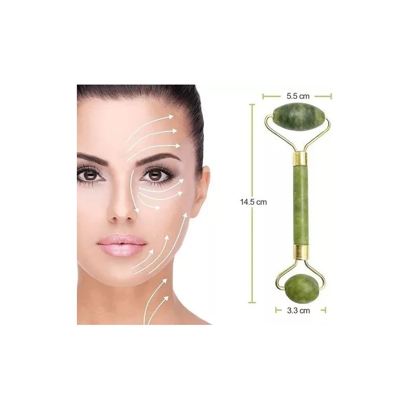 Unic Rodillo Tonificador Facial De Jade + Guasha Masaje De