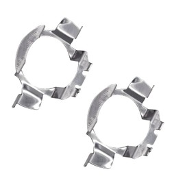 Ongfuwu 1 Pair Car H7 LED Headlight Bulb Adapter, H7 LED Headlamp Bulb Base Holder Socket Retainer Compatible with A3, A4, X5, E-Class, Regal and More, Vehicle H7 Adapter Holders