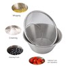 304 Stainless Steel Colander, Compact Stackable Colander Bowl Set for