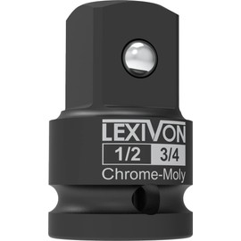 LEXIVON 1/2 Inch Impact Socket Adapter, 1/2 Female to 3/4 Male Increaser | 12.5mm to 20mm, Made of Premium Quality Chrome Vanadium Steel, Fully Impact Rated (LX-401)