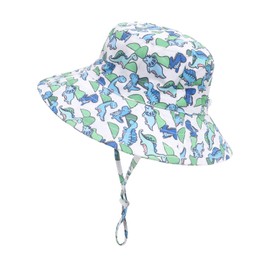 Ptduabenlu Kids Sun Hat Toddler UPF 50+ Summer Sun Protection Cap Baby Beach Wide Brim Bucket Hat for 2-6 Years Boys Girls
