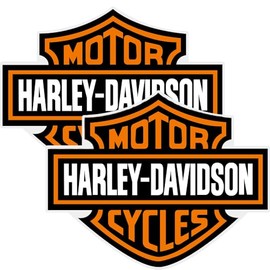 Konern Harley Sticker Davidson Decal Bar & Shield Extra Large Trailer Logo (2Pack, Width 6in) Premium Waterproof Removable