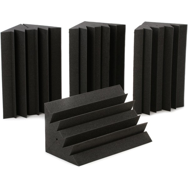 Auralex LENRD Studiofoam Bass Traps 4-Pack - Charcoal