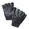 Fingerless Leather Cycle Biker Gym Gloves Cycling Body building weight