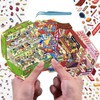 4 Sets DIY 3D Fun Mini House Sticker Scenes with