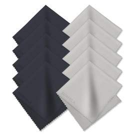 Surfela Pack of 10 Glasses Cleaning Cloths, 30 x 30 cm Premium Glasses Cleaning Cloth, Microfibre, Streak-Free Microfibre Cloth for Glasses, Cameras, Mobile Phones, Laptops and Other Electronic