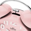 MPM Quality Design Metal Alarm Clock in Trendy Colours, Rose,