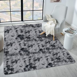 Mueinxiei Shag Rug 5x7ft, Ultra Soft Plush Fluffy Area Rug for Bedroom, Non-Slip Nursery Carpet for Kids Room Children's Room, Indoor Fuzzy Carpet Home Decor