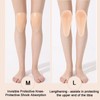POMAMZ Silicone Knee Pads,Adhesive Knee Brace KneePad for Skiing Skating,Snowboarding,Ateboarding,Roller